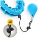 4Fizjo Hula Hoop with Weight and Massage Function, Blue