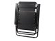 Garden Beach Deck Chair Folding Sunbed with Cup Holder, Black