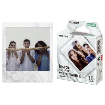 Fujifilm instax Square Film White Marble fotopapīrs