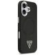 Guess iPhone 17 Case PU Leather Triangle Logo MagSafe, Black