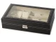 Watch and Glasses Organizer Box, Black