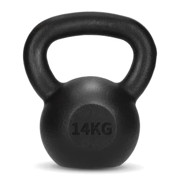 4FIZJO Cast Iron Kettlebell 14 kg, Black