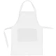 White Kitchen Apron, 70x60 cm
