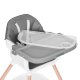 ECOTOYS 2-in-1 Baby High Chair and Booster Seat, grey