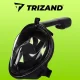 Full Face Snorkel Mask with 180° View, Anti-Fog, S/M