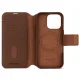 Decoded Leather Detachable Wallet MagSafe Case for iPhone 16 Pro, Brown