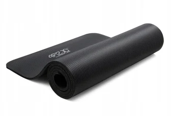 4Fizjo NBR Fitness and Yoga Exercise Mat 180x60x1 cm, Black