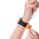 Dux Ducis Armor Strap for Apple Watch (41 / 40 / 38 mm) Silicone Magnetic Band, Black/Orange