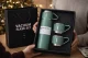 Stainless Steel Thermos Flask 400ml with 3 Cups for Coffee and Tea, Green