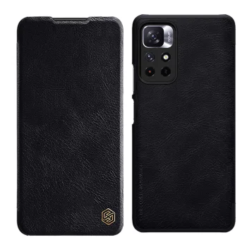 Nillkin Qin Case Flip Case for Xiaomi Poco M4 Pro 5G / Redmi Note 11 Series, Black