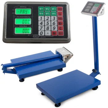 Electronic Platform Scale 300kg, LCD, Blue