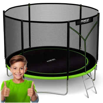 Neo-Sport NS-06Z231 Garden Trampoline 183 cm with Outer Net and Ladder