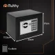 Ruhhy 00026101 Safe with Electronic Lock, Black