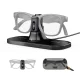 BoboVR CG2 3-in-1 Charging Station for Smart Glasses with 350 mAh Clip and Case, Black