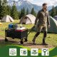 Gardlov Folding Garden Cart 90L Heavy Duty Utility Wagon, 100kg Capacity, Black