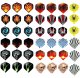 Dart Set with 12 Darts, 100 Tips and 42 Flights