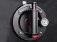 Vacuum Suction Cup with Pump and Gauge for Glass & Tiles, 200kg, black