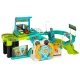 Interactive Car Track with Steering Wheel and Parking