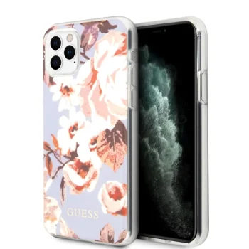 Guess iPhone 11 Pro Max Case Flower Collection, Lilac