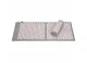 4Fizjo 433 XL Acupressure Mat with Pillow, 110x42 cm, Grey/Pink