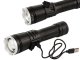 Bailong Tactical LED Flashlight XHP160 with Zoom and Power Bank, Model A52