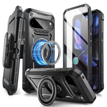 Google Pixel 9 Pro XL Supcase UB Pro Mag MagSafe Hard Case Cover, Black