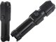 Powerful tactical LED flashlight with zoom, XPE, rechargeable, black