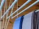 Ceiling clothes dryer with 5 rods 180 cm for bathroom or balcony white