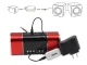 Bluetooth audio receiver with AUX 3.5mm and USB, black