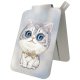 Nimmy New Big-Eye Cute Pets 2.0 Cat Magnetic Wallet & Phone Stand, Grey
