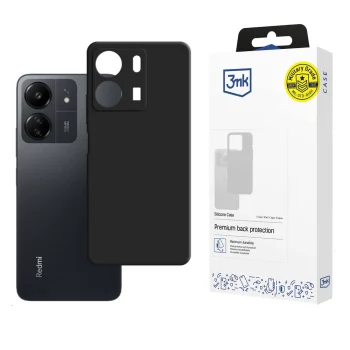 3Mk Protection Silicone Case for Xiaomi Redmi 13C / POCO C65, Black