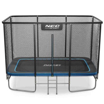 Rectangular Garden Trampoline 12x8ft 366x244cm with Net Neo-Sport