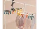 Compact Hanging Laundry Drying Rack with 12 Pegs
