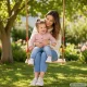 Wooden Garden Swing for Kids and Adults, 40x16 cm