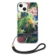 Guess Flower Cord Case for iPhone 14, Blue
