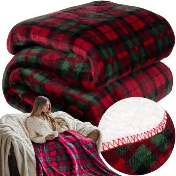 Warm Reversible Double Blanket Throw Ruhhy 24826, 160x200 cm