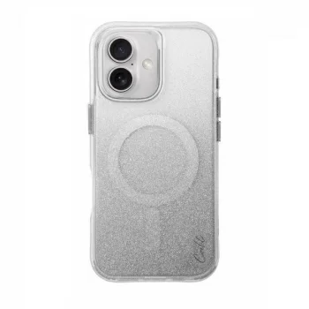Uniq case Coehl Lumino iPhone 16 6.1" Magnetic Charging silver/sparkling silver