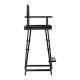 Folding Aluminum Makeup Visage Chair / Director\'s Chair, Ash color