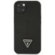 Guess Saffiano Triangle Logo Case for iPhone 14 Plus - Black