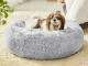 Pet Bed for Dogs and Cats, Round, 50cm, Grey