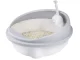 Open Cat Litter Box with High Sides and Scoop, 44.5x48.5 cm