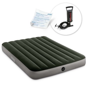 INTEX 664108 Double Air Mattress 191x137x25 cm with Piston Pump