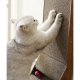 Purlov Cat Corner Scratcher with Toy Cardboard Scratching Post