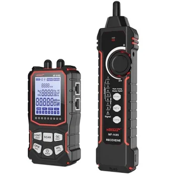 Network and Fiber Optic Cable Tester with VFL and Power Meter