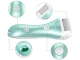 Electric Foot File with LCD Display and 3 Rollers, Green