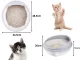 Open Cat Litter Box with High Sides and Scoop, 44.5x48.5 cm