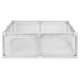 Детский манеж ECOTOYS 180x160 см, игровой центр с сумкой, серый