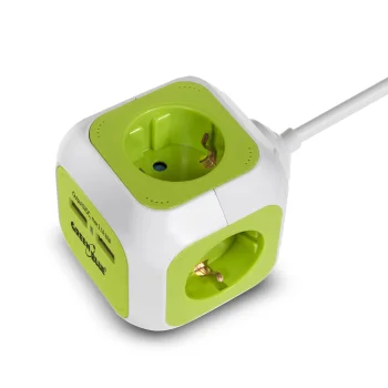 Greenblue MagicCube Power Strip with 4 Outlets & 2 USB Ports (1.4m), German Plug