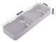Kitchen Cutlery Drawer Organizer, Grey