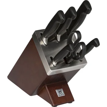 Zwilling Vier Sterne Self-Sharpening Knife Block Set, 7 pcs., Ash